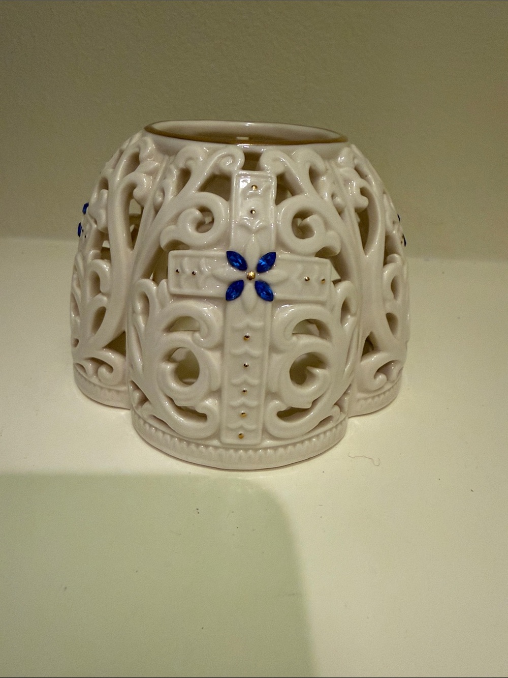 Lenox The Jeweled Cross Votive Cover
